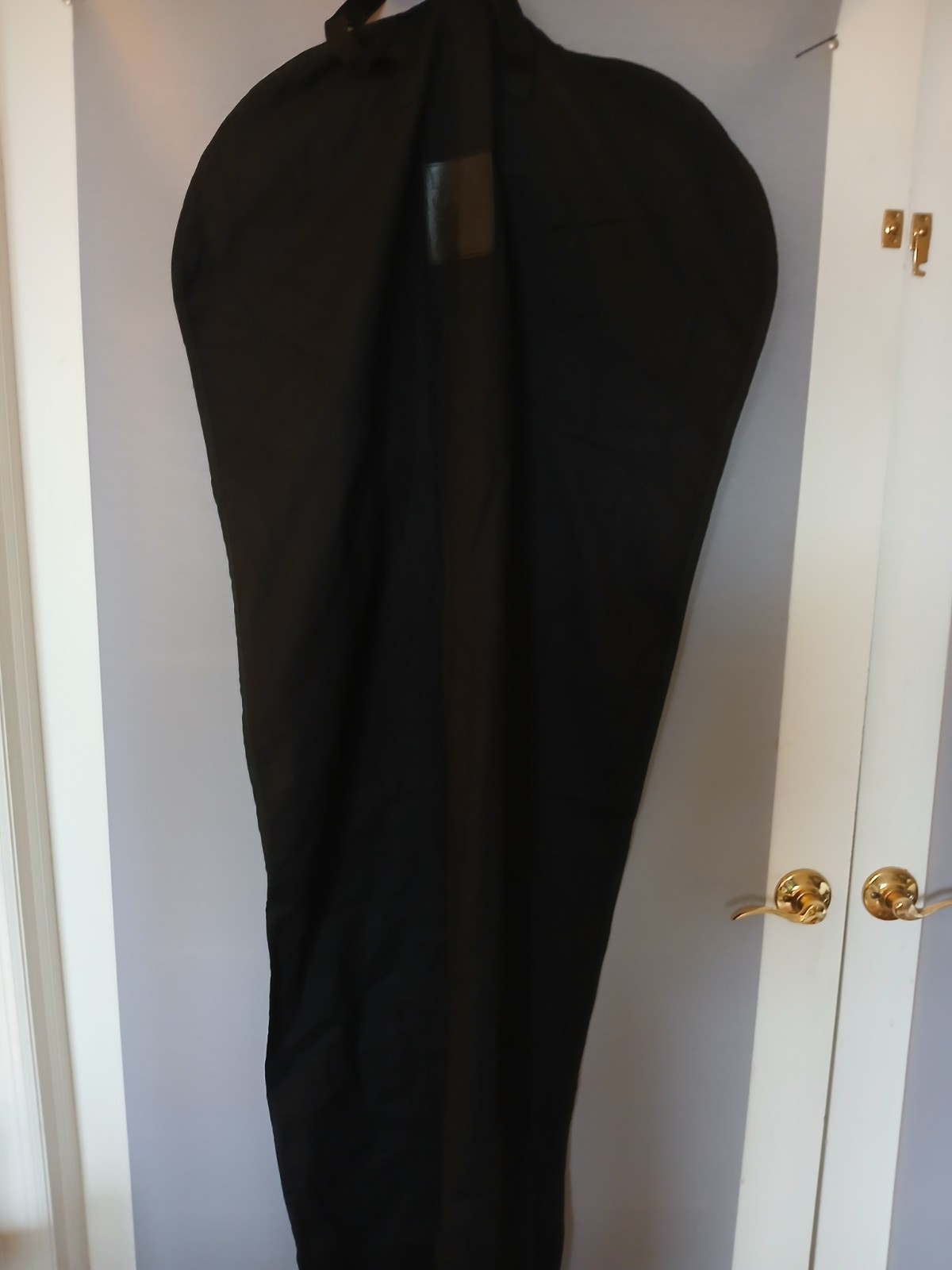 Authentic LOEWE 60×26 Zip Up Cotton Canvas Black Travel Garment Bag