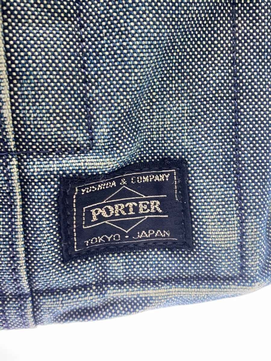 Authentic PORTER Canvas Tote Bag Indigo Unisex 34cm Width, 19cm Height, 34cm Dee