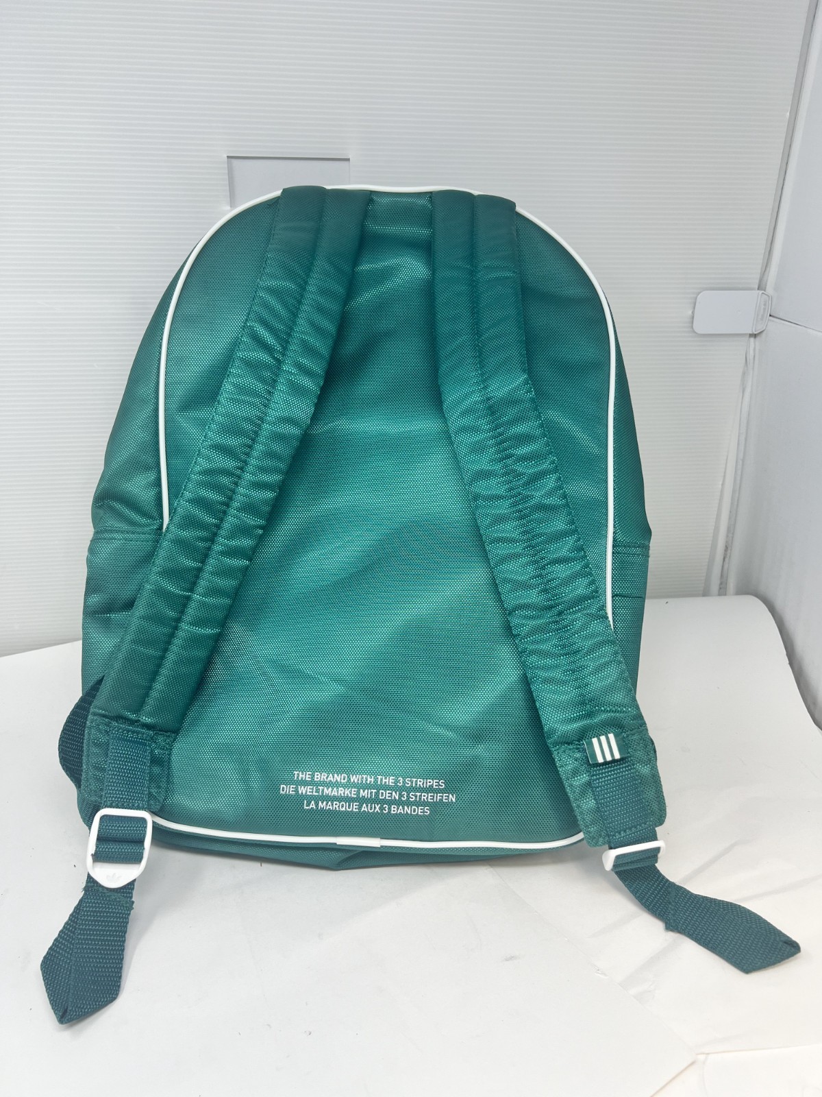 adidas Trefoil 3 Stripes Micro Backpack Travel Bag Green 90288 17″ x 13.5″ x 5″