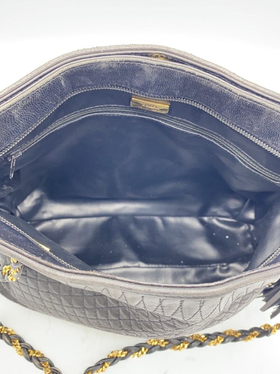 BALLY Shoulder bag Leather black Authentic From Japan