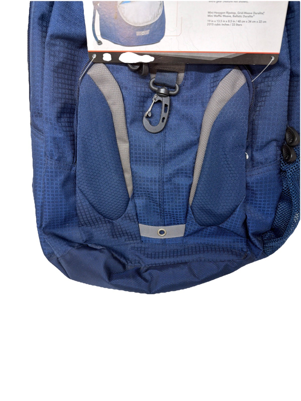 High Sierra Navy Blue Gray Backpack School Travel Bag Bookbag