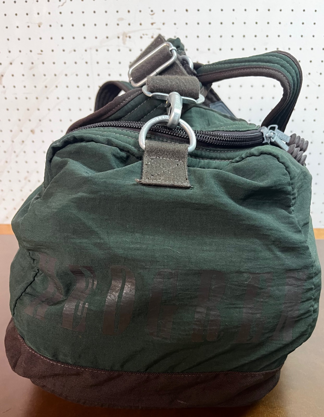 HEDGREN Urban GEAR Green/Brown Gym Travel Duffle Bag