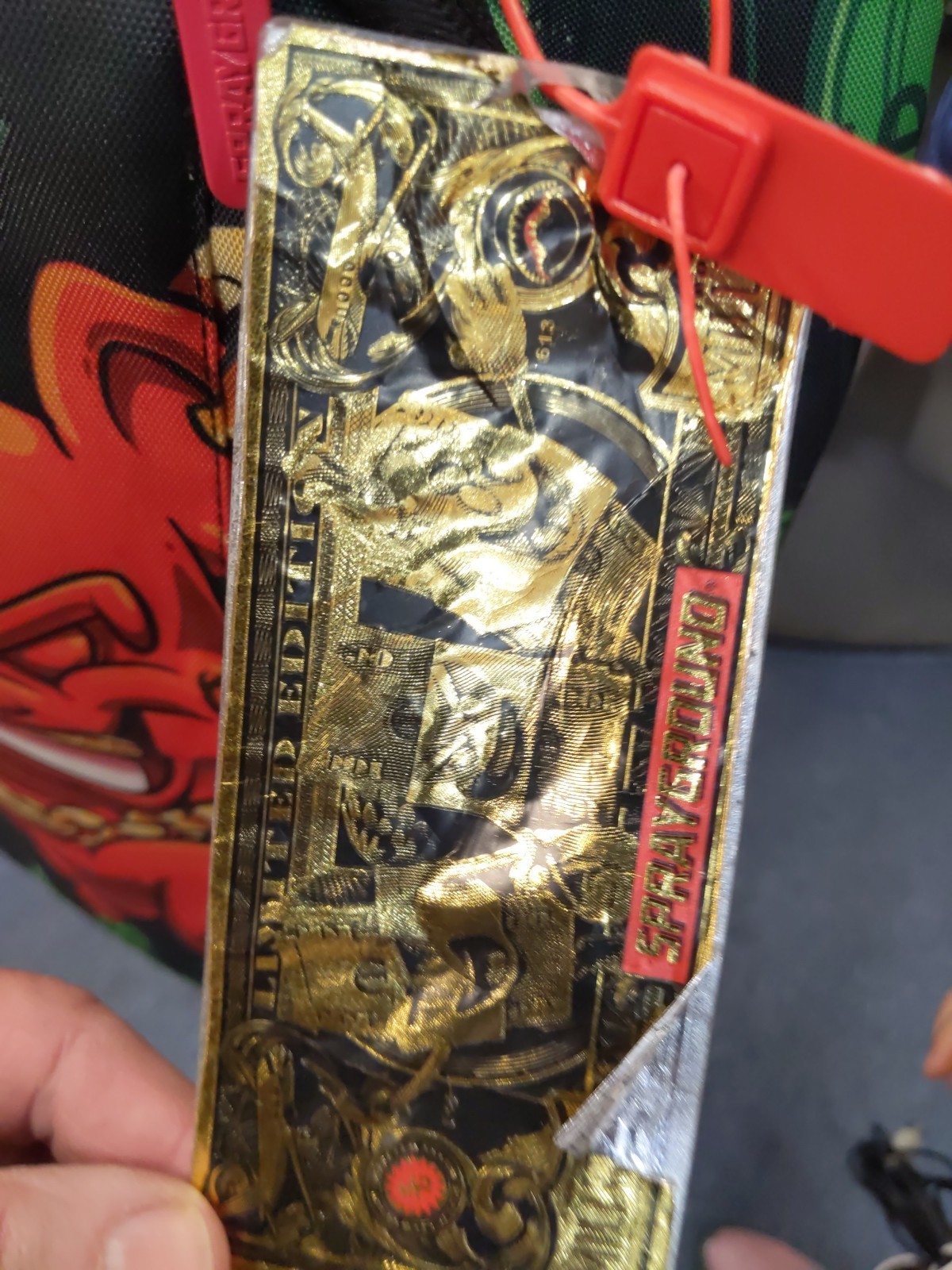Sprayground TEDDY BEAR Diablo Backpack LTD Ed. W/2 Million Tag. RARE SEE PHOTOS