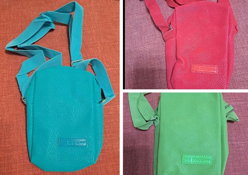 Green Polyester Shoulder Bag