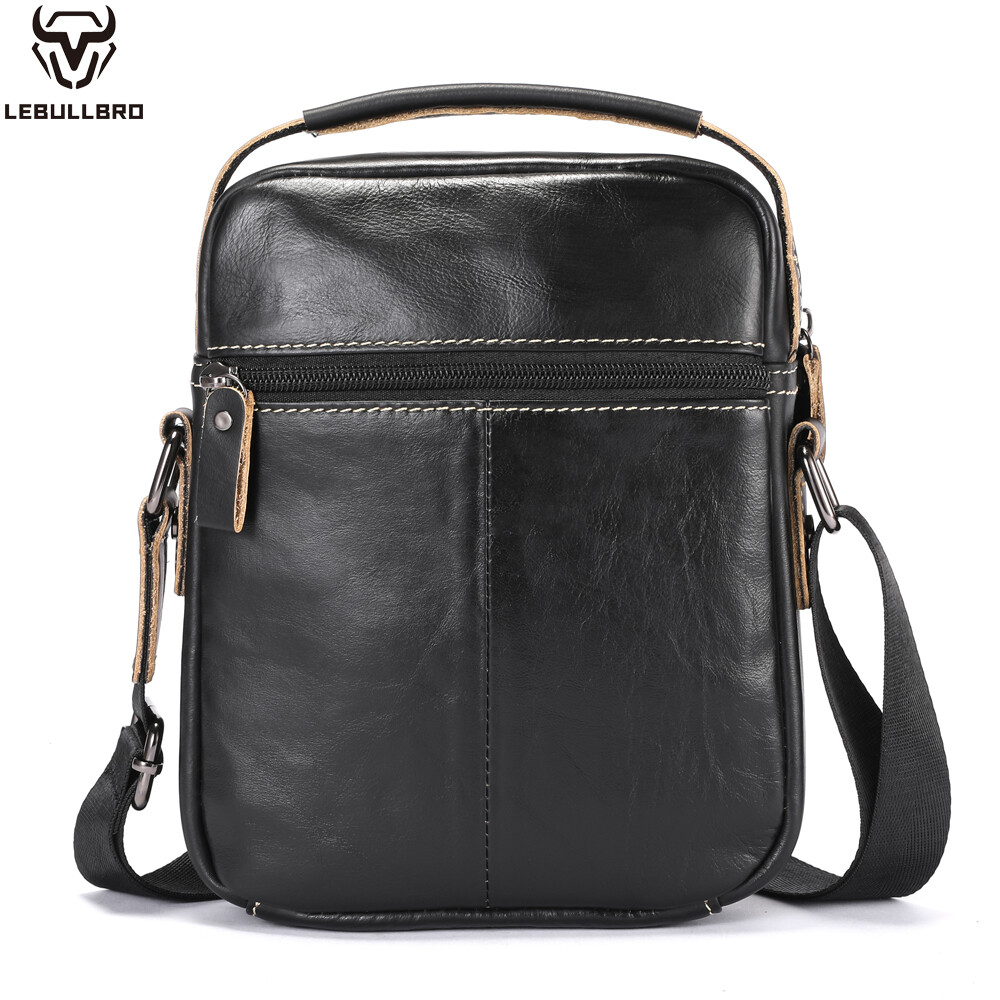 Genuine Leather Handbag for Men Sling Bags Small Shoulder Bag Crossbody Travel G