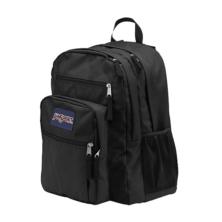 JanSport Big Student Laptop Compatable Backpack, X-Large, Black (JS00TDN7008)