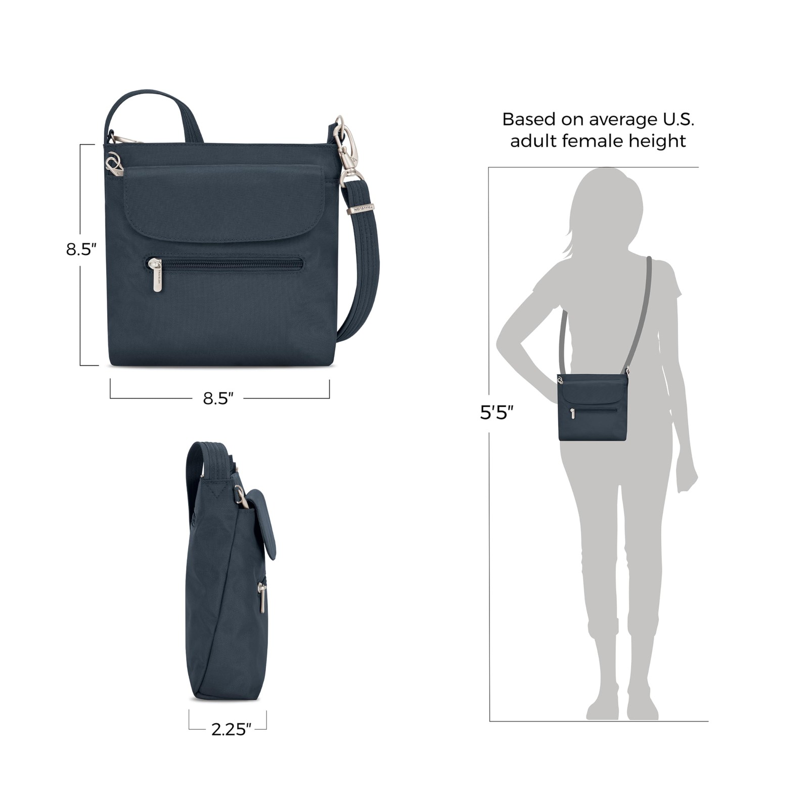 Travelon Anti-Theft Classic Mini Shoulder Bag