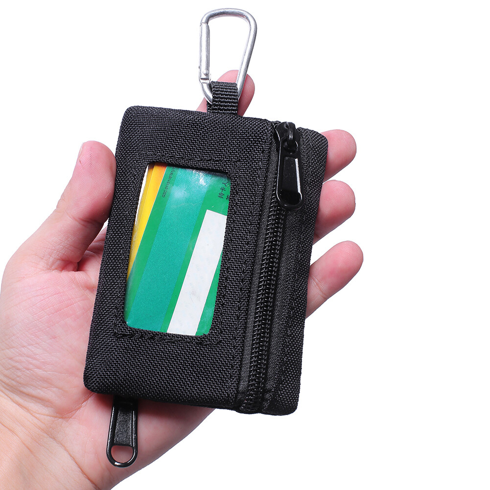 Tactical Wallet Molle Pouch Portable Key Card Case Outdoor Sports Coin Purse Bag