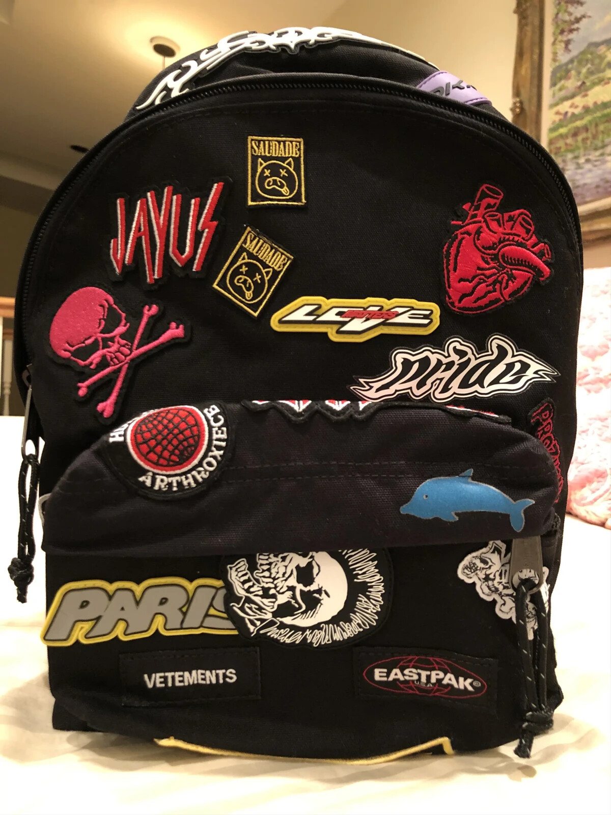 Vetements Eastpak Mini Embroidered Sticker Backpack SAME DAY SHIPPING