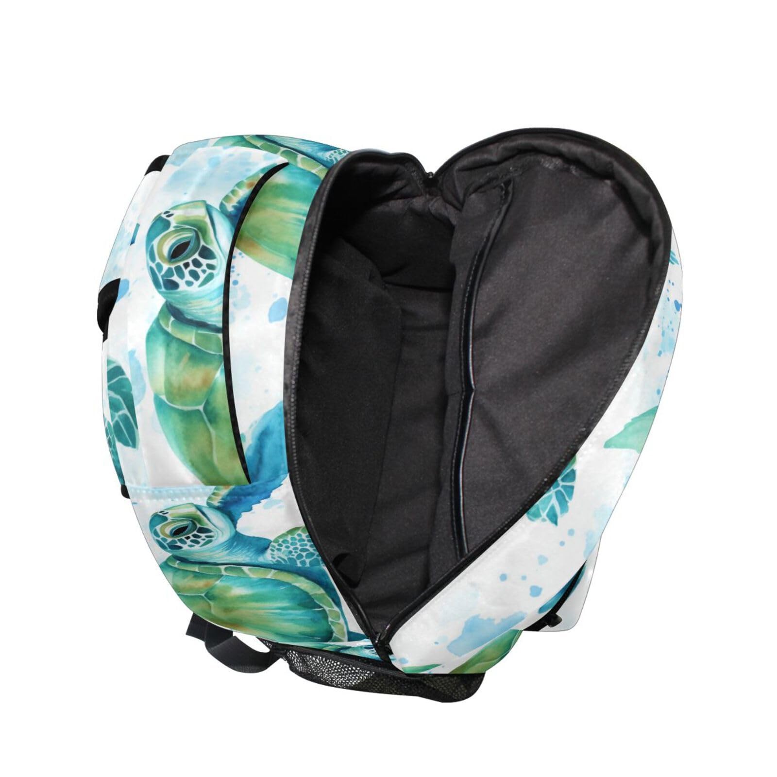 Sea Turtles Teal Backpacks 3rd 4th 5th Grade School Bookbags Travel Laptop Da…