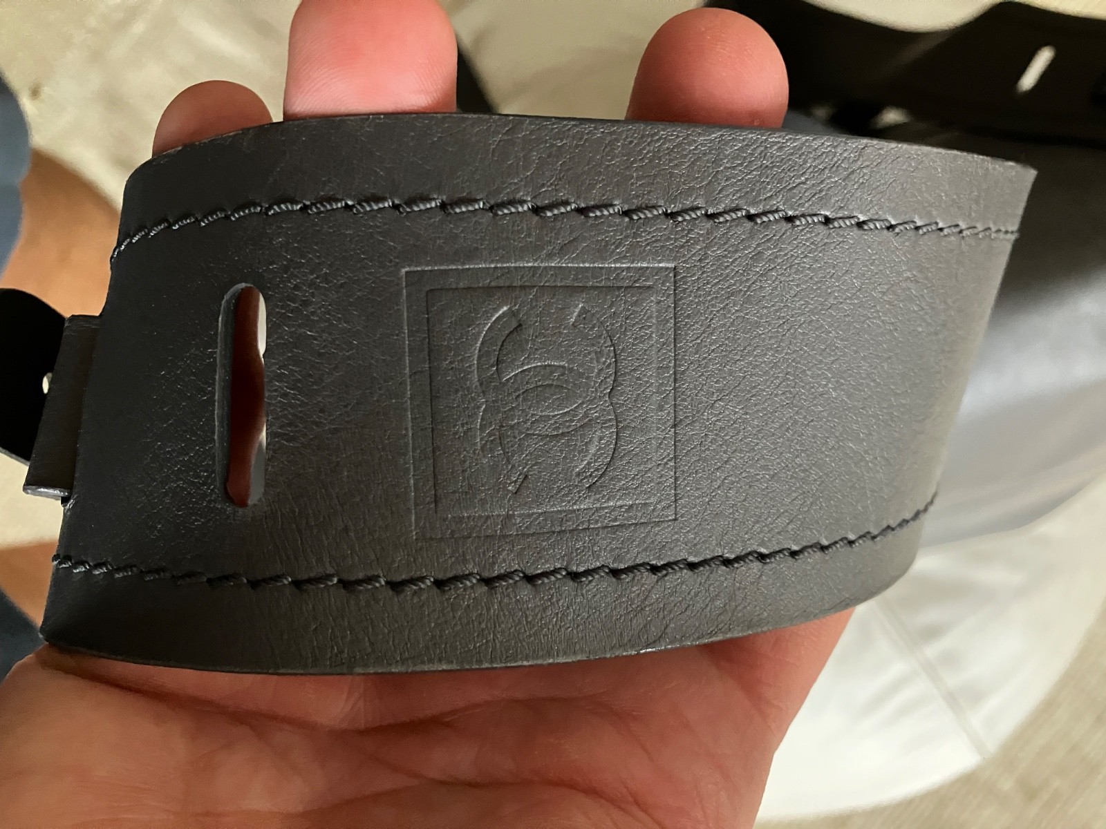Chanel Men’s Gray Leather Messenger Bag