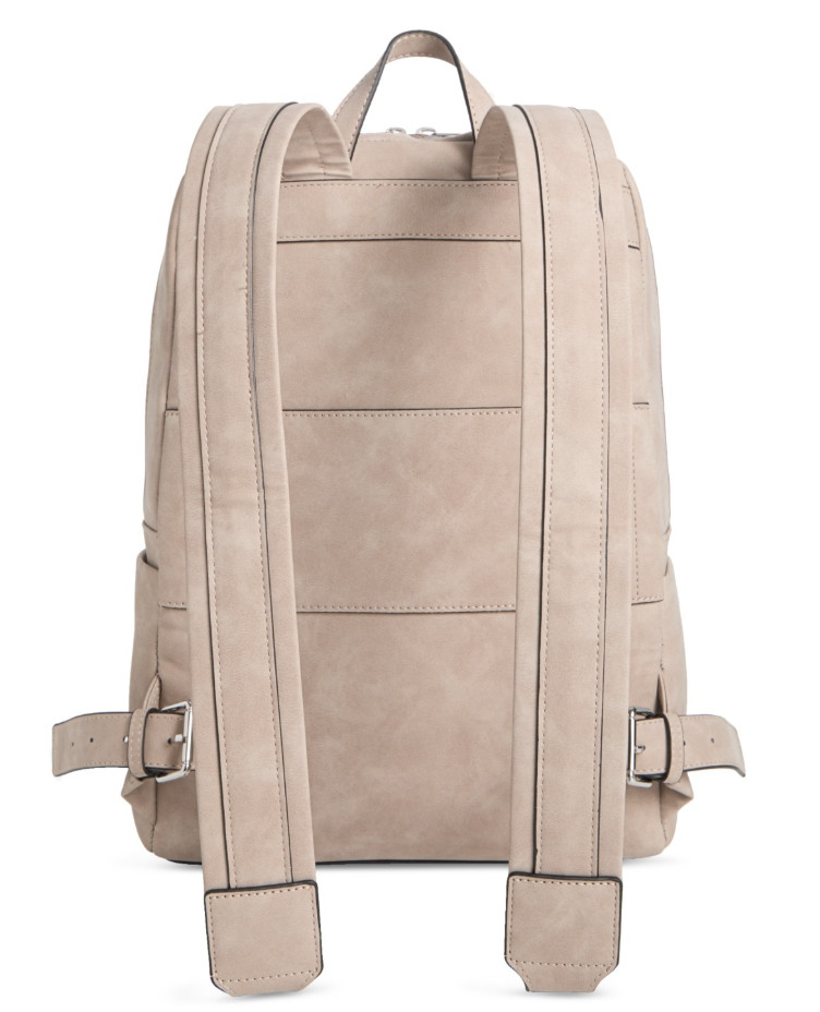 Alfani Men’s Medium Backpack Beige One Size Sleek Modern Commute Office Travel