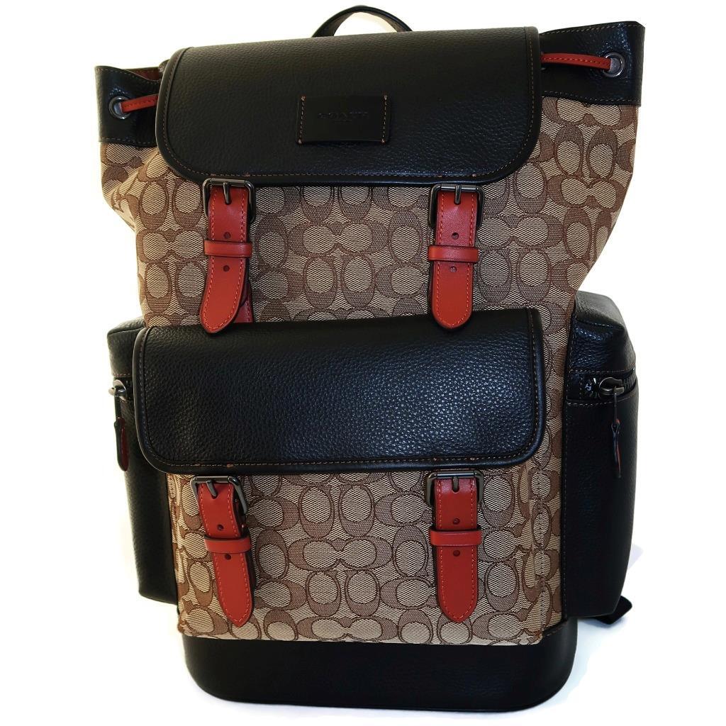 Coach SPRINT Backpack in Signature Jacquard Large 17″ x 11 1/2″ x 6 1/2″ NWT