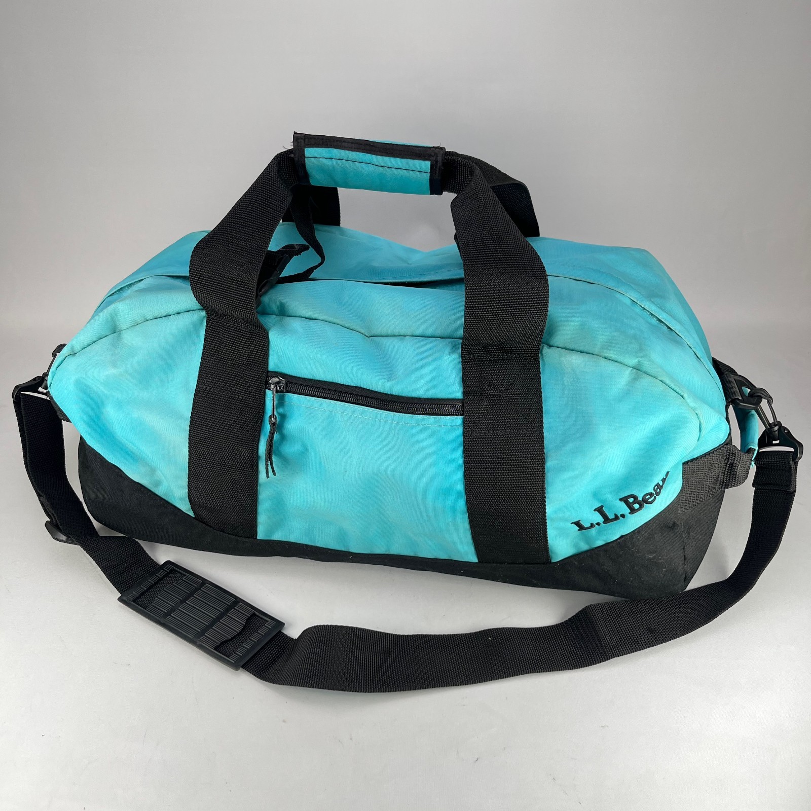 L.L. Bean Adventure Duffle Bag Large 24” Heavy Duty Nylon Teal Outdoor Sport