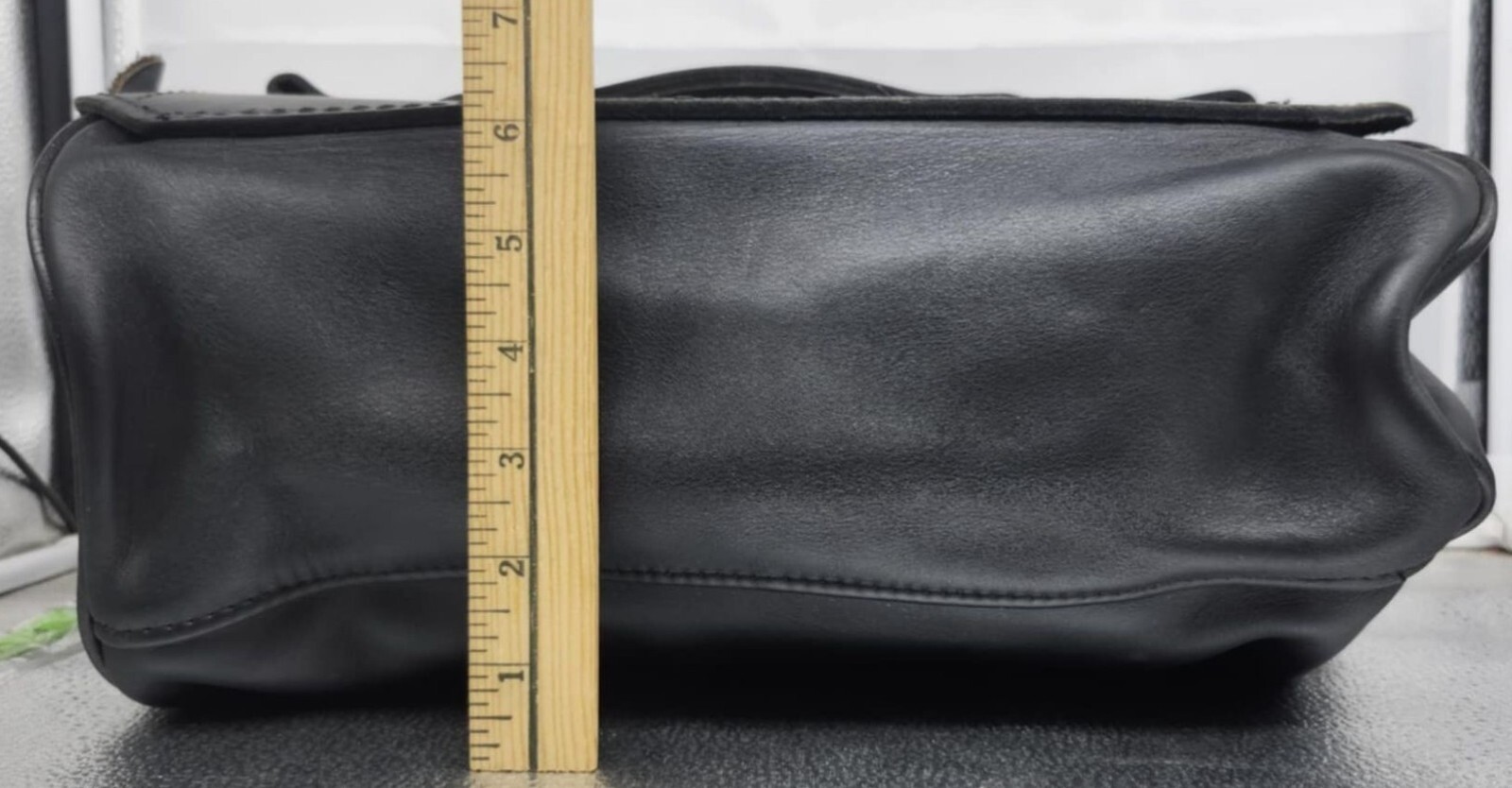 Leather Dopp Kit Single Motorcycle Bag Handle Zipper Closure Leatherworks Stockt