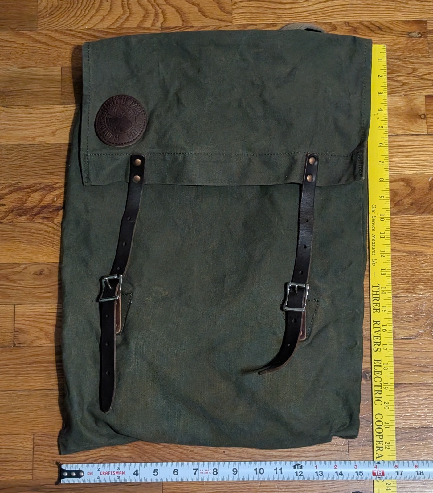 Duluth Pack #51 – Utility Backpack Olive Canvas w/ Leather Adjustable Straps