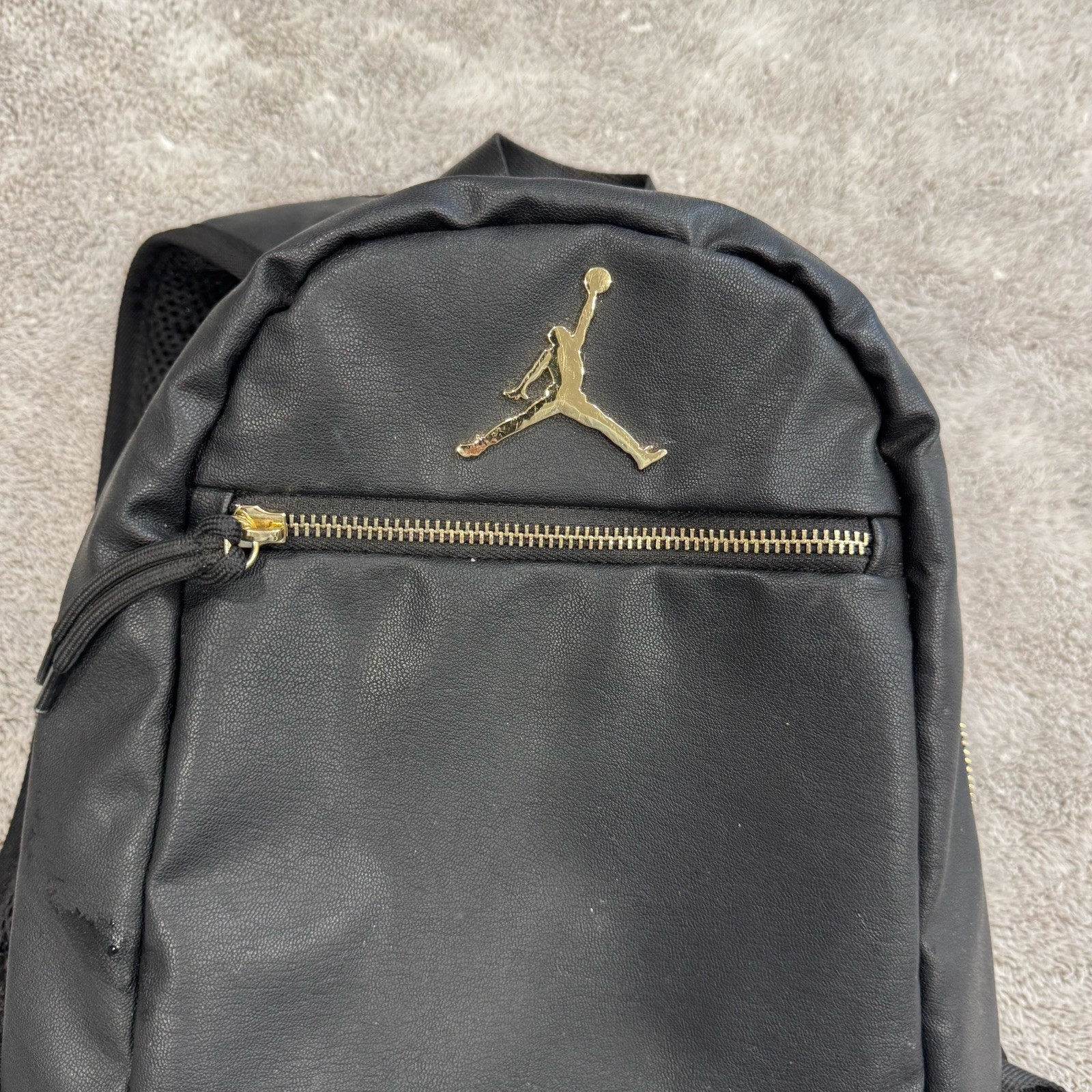 Nike Air Jordan Mini Jumpman Backpack Black Gold Details Small Bag Travel