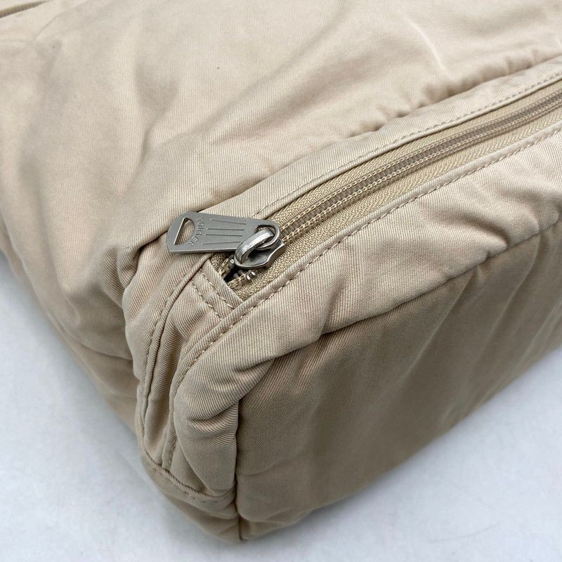 Authentic Porter Favor Shoulder Tote Bag Beige 34cm x 31cm Damaged Used Luggage