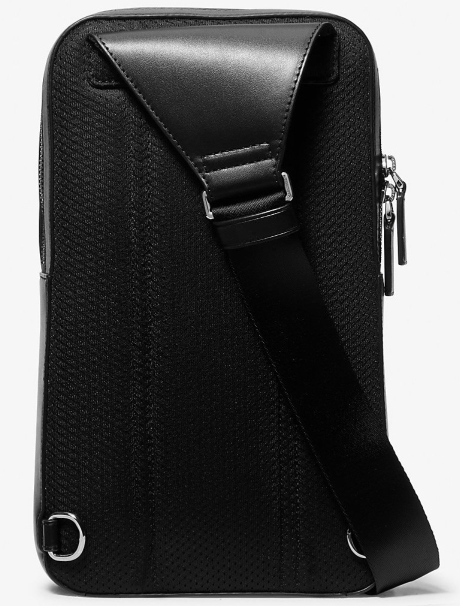Michael Kors Cooper Slim Commuter Logo Sling Pack Backpack White