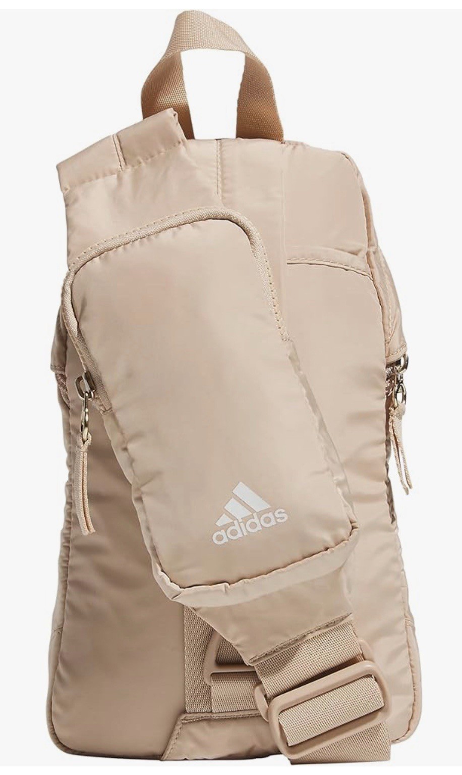 NWT Adidas Essentials 2 Sling Crossbody Bag Magic Beige Off White Gilver NEW