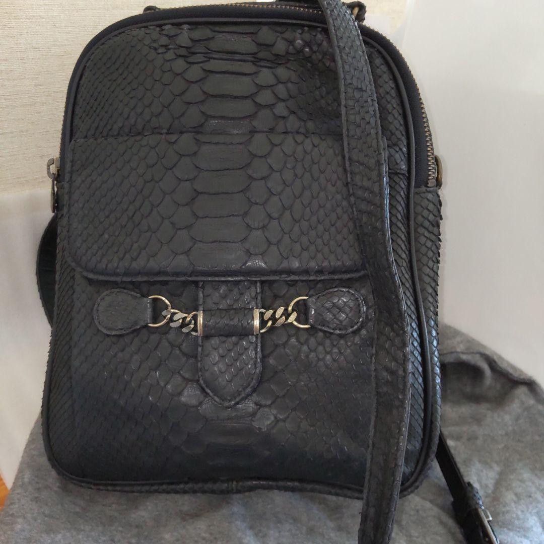 ANKH-JET 3-Way Python Shoulder Bag