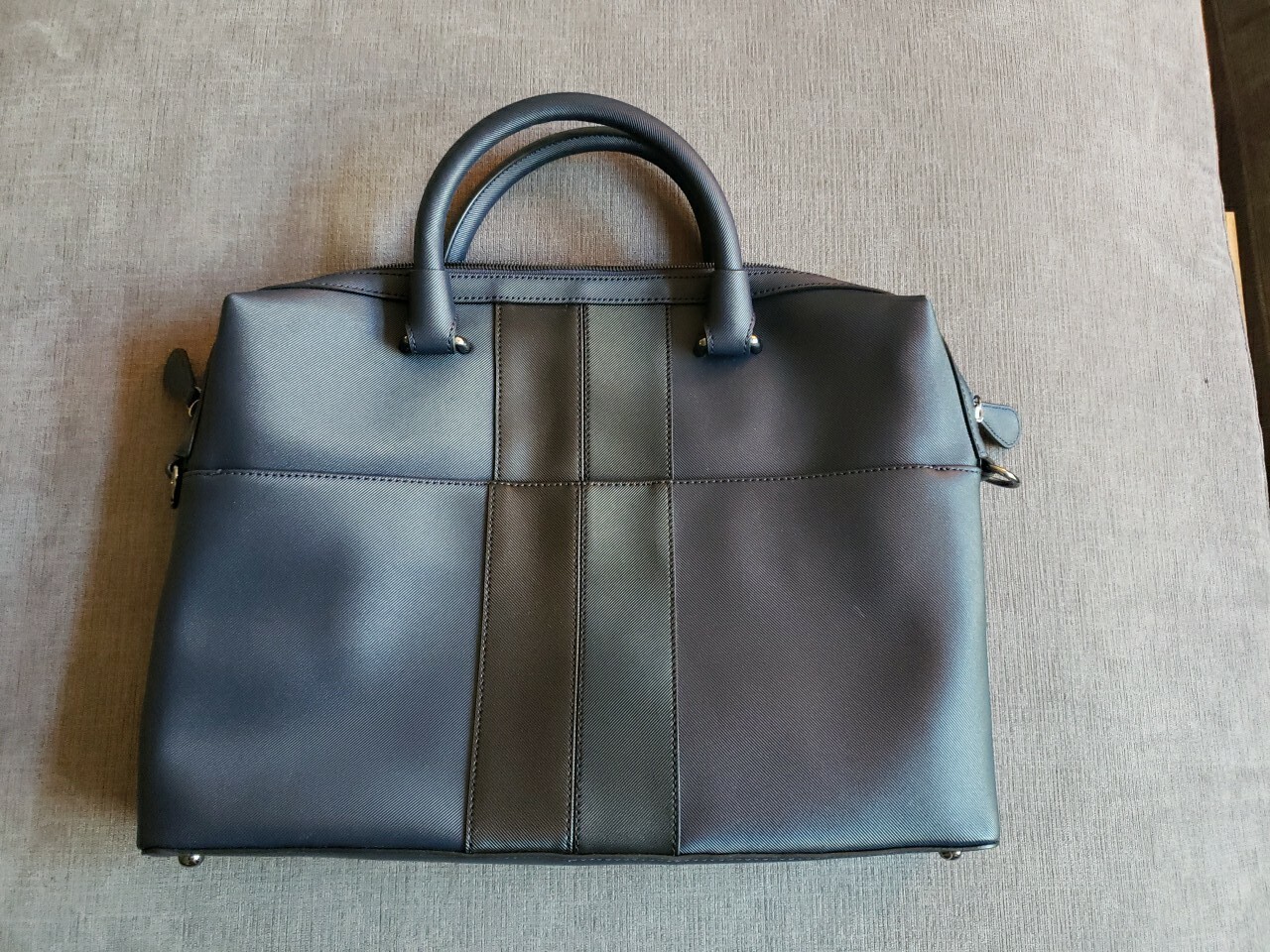 Ted Baker – Vin Twill PU Document Bag – Color Navy And Black. Bloomingdale’s!