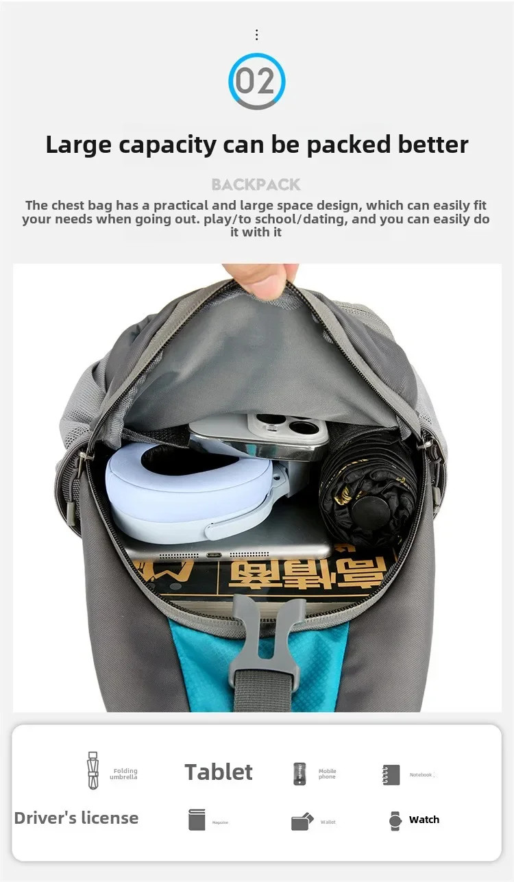 outdoor hiking bike shoulder bag waterproof sports crossbody bag travel backpac