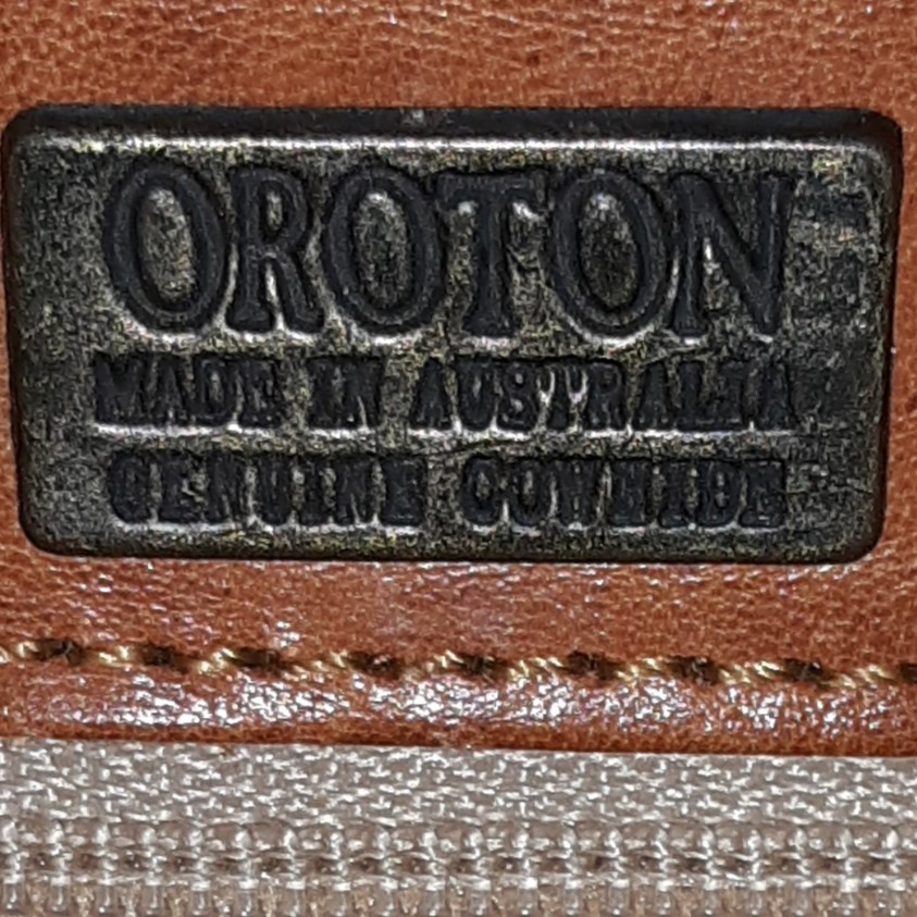 Vtg OROTON Australian Katoomba Backpack Leather Bag Cognac Drawstring Adj Straps