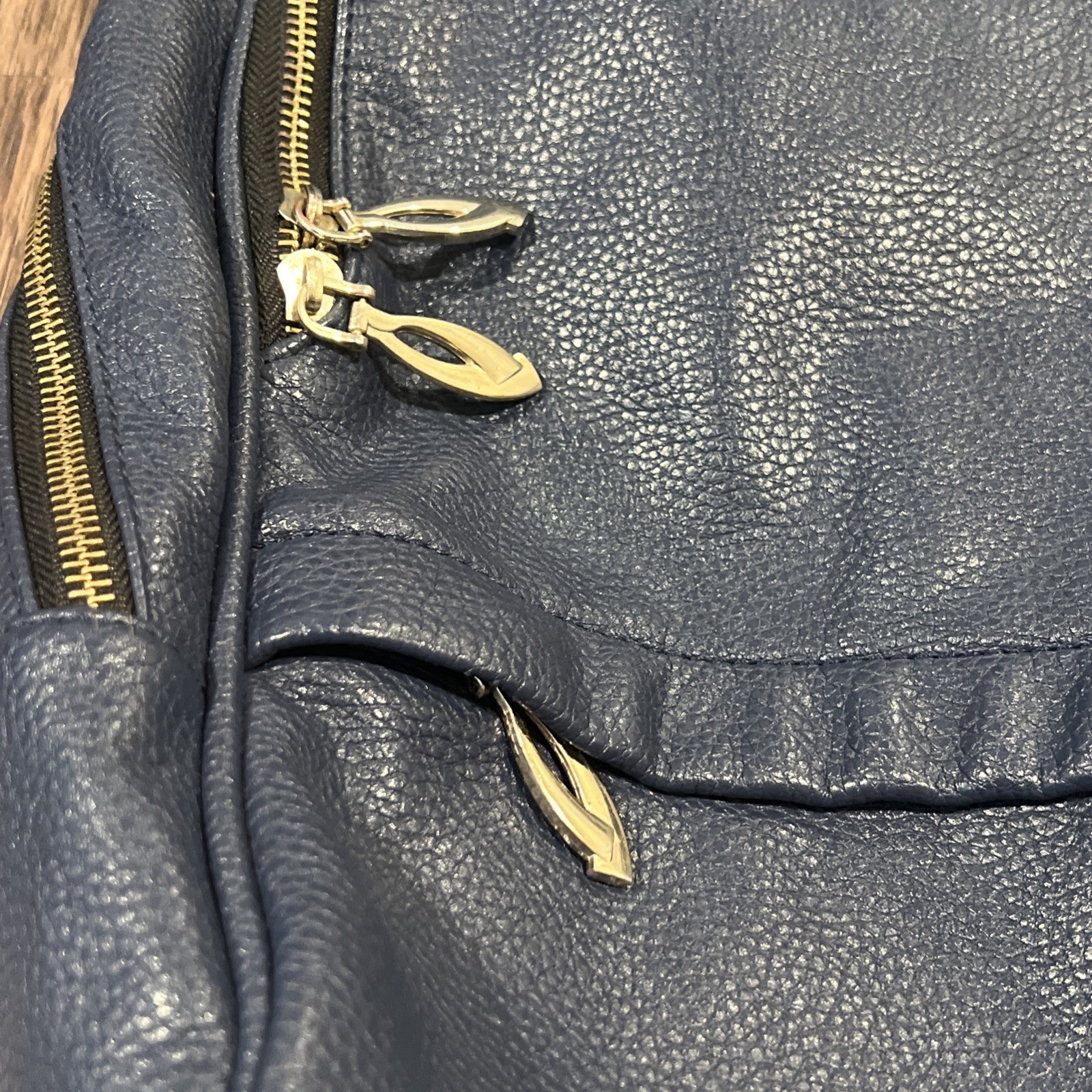 Tod’s Backpack in Navy Textured Leather