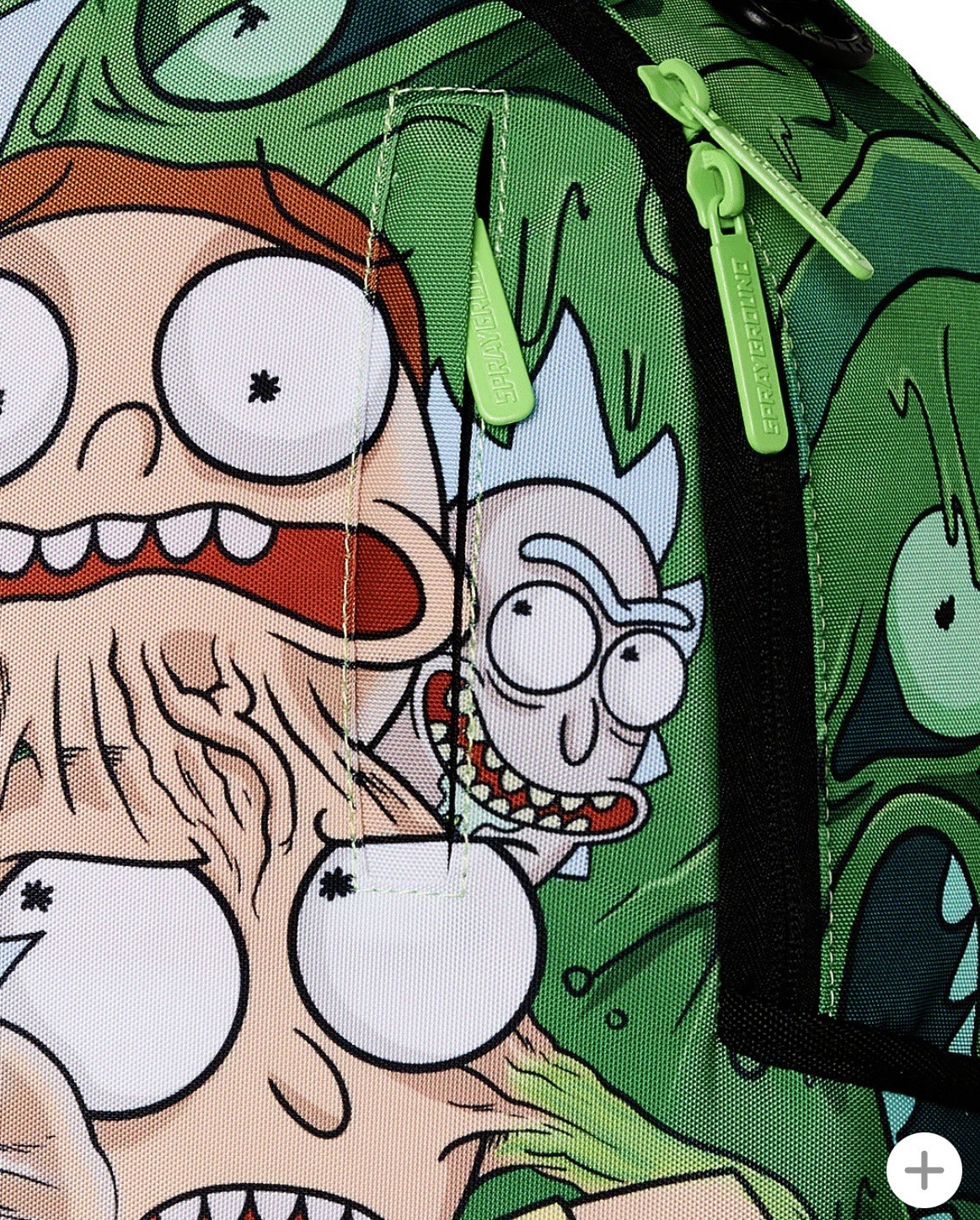 Sprayground x Rick and Morty Fusion Green Backpack