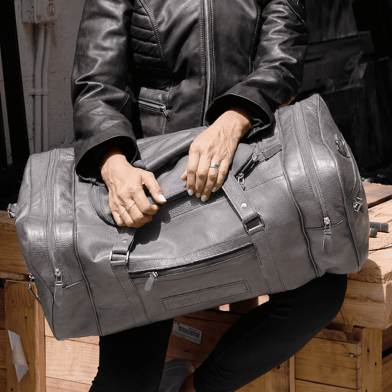 Ktactical USA Leather duffel travel bag