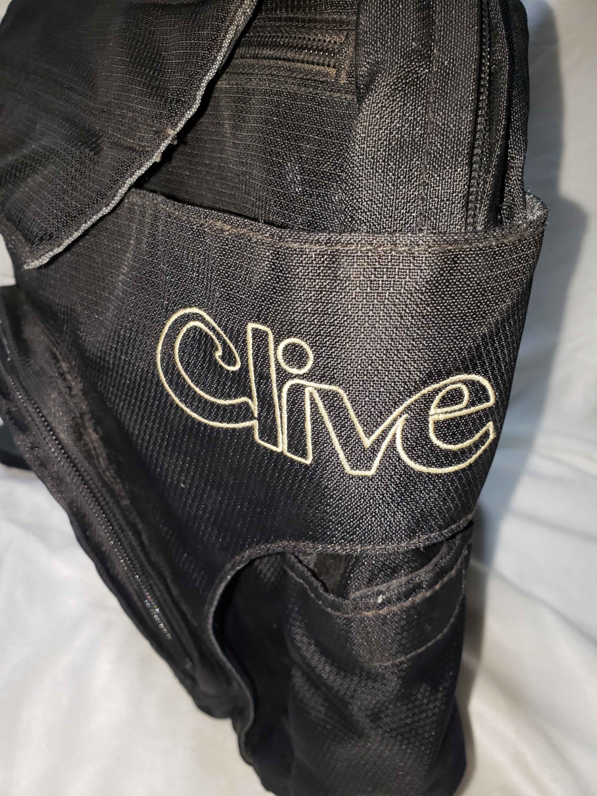 Clive Black Sling Bag Backpack Large Crossbody Messenger Multi Pocket Adjustable