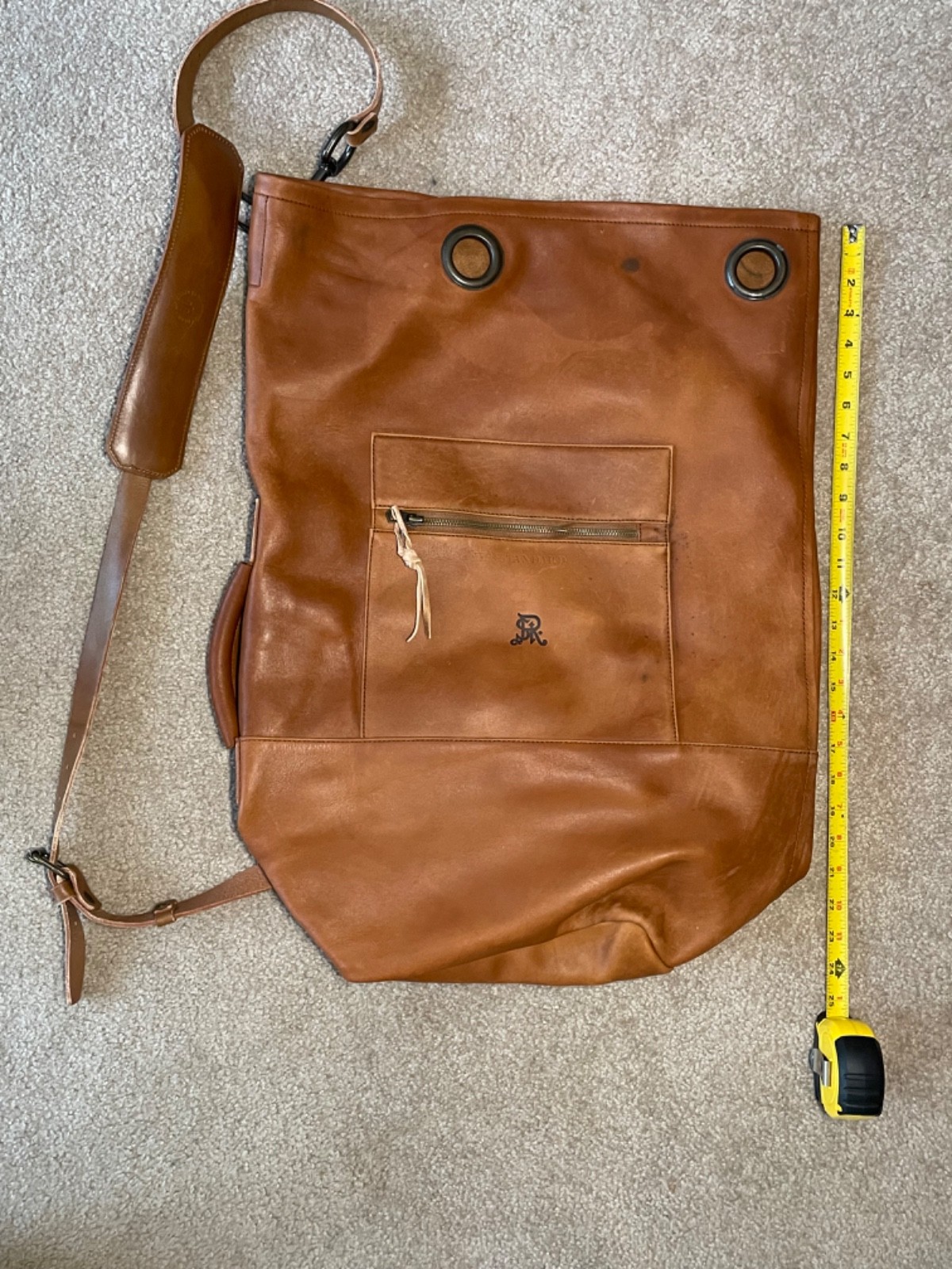 Men’s Whipping Post WP Standard Vintage Leather Duffle Bag Brown