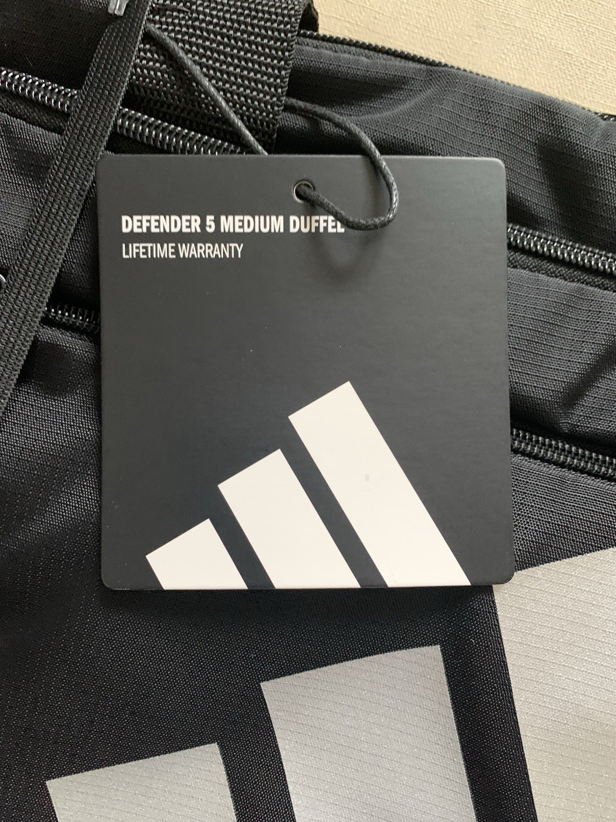 ADIDAS DEFENDER 5 MEDIUM BLACK DUFFEL BAG NEW