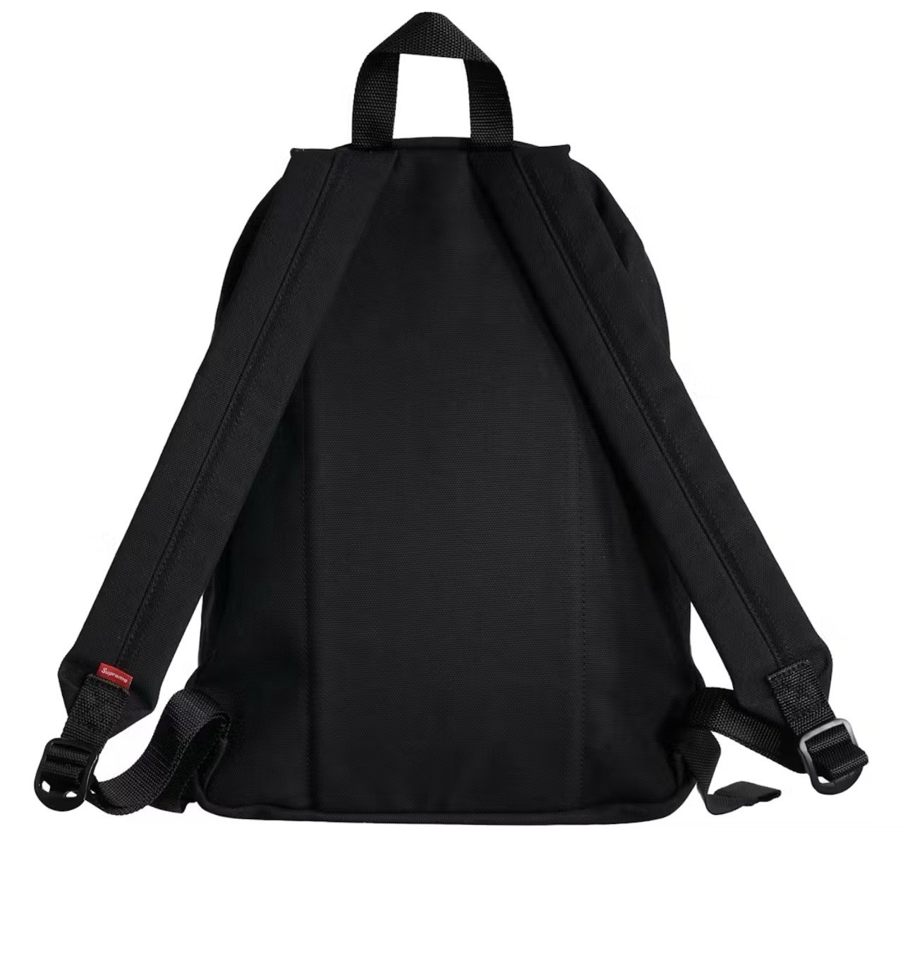 Supreme Black Medium Backpack Zip Closure w/ Front Zip Pocket, Adjustable Straps