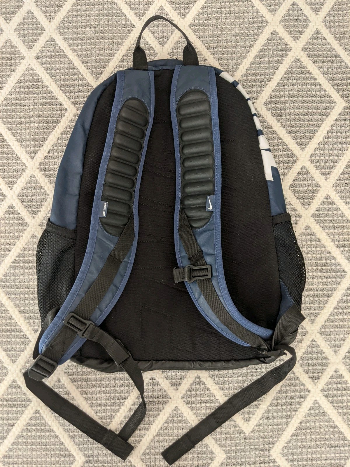 Nike Team Training Max Air Backpack Navy Blue Black, BA4890 412 Travel Gym Bag