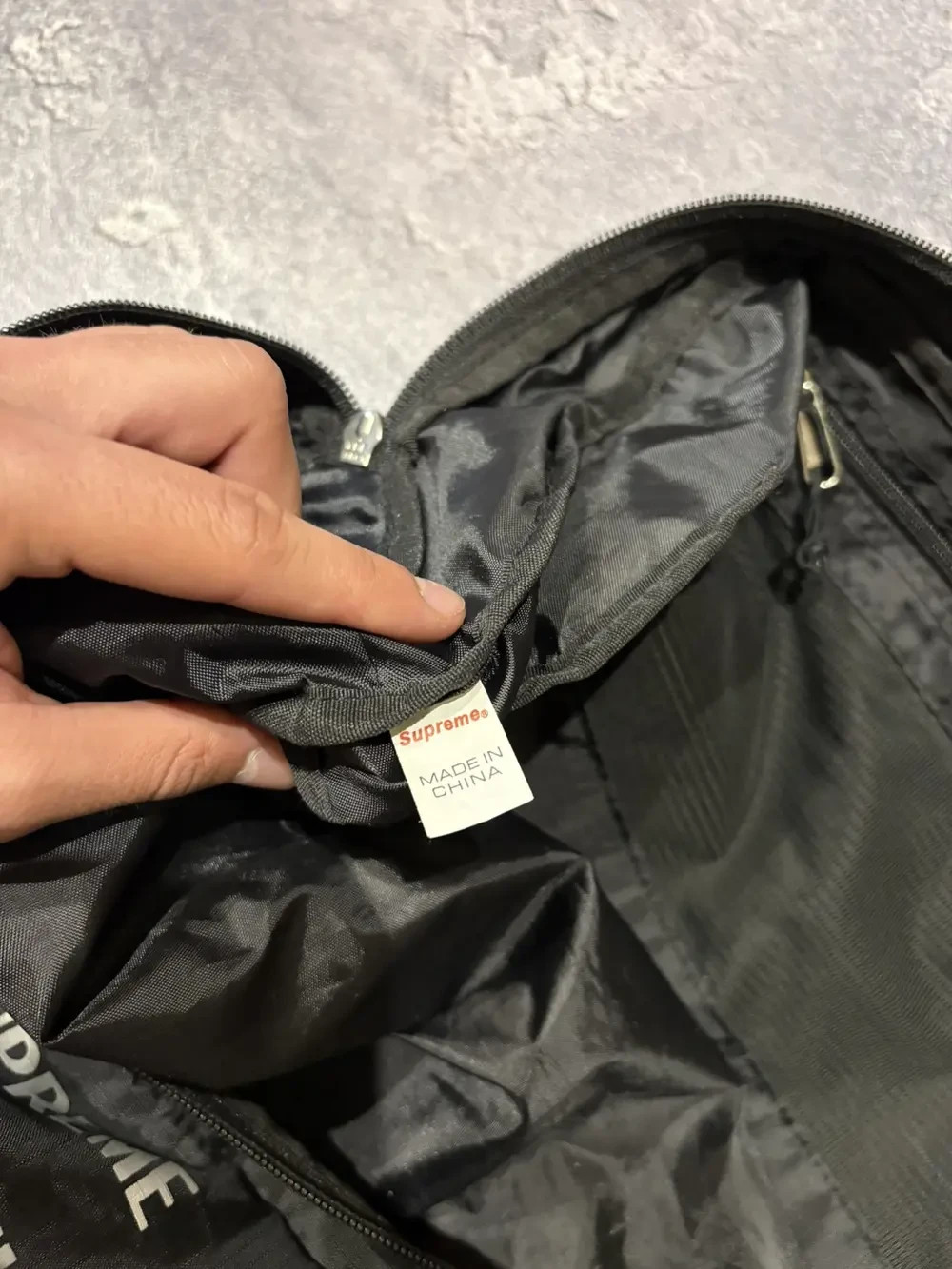 Supreme 3M FW16 Reflective Repeat Duffle Bag