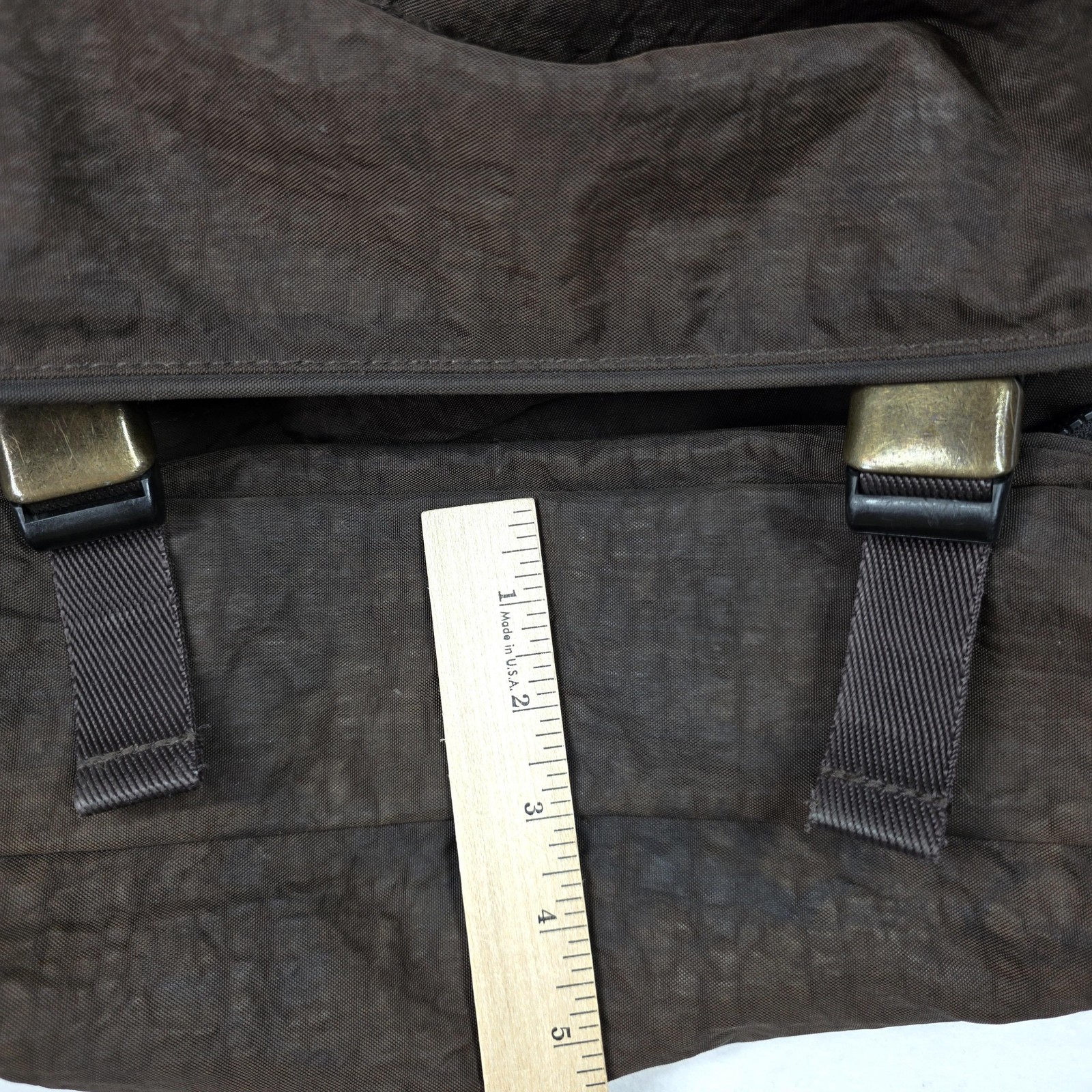 Camel Active Messenger Bag Mens Brown Nylon Crossbody Organizer Travel Commute