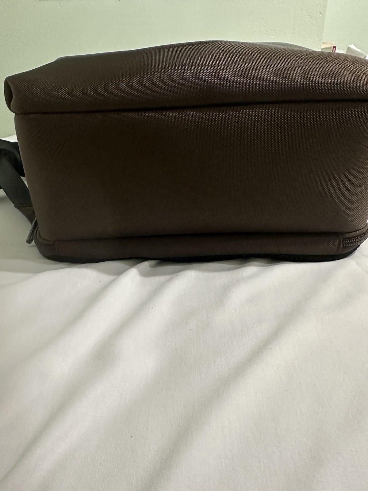 NWT Robert Graham LEATHER Panel Solid Travel Padded Laptop BROWN Backpack! $228!