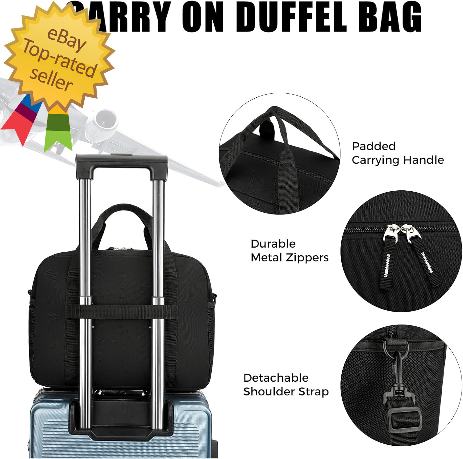 14 Inch Small Gym Bag for Men & Women, Mini Duffle Bag for Travel Sports, Lightw