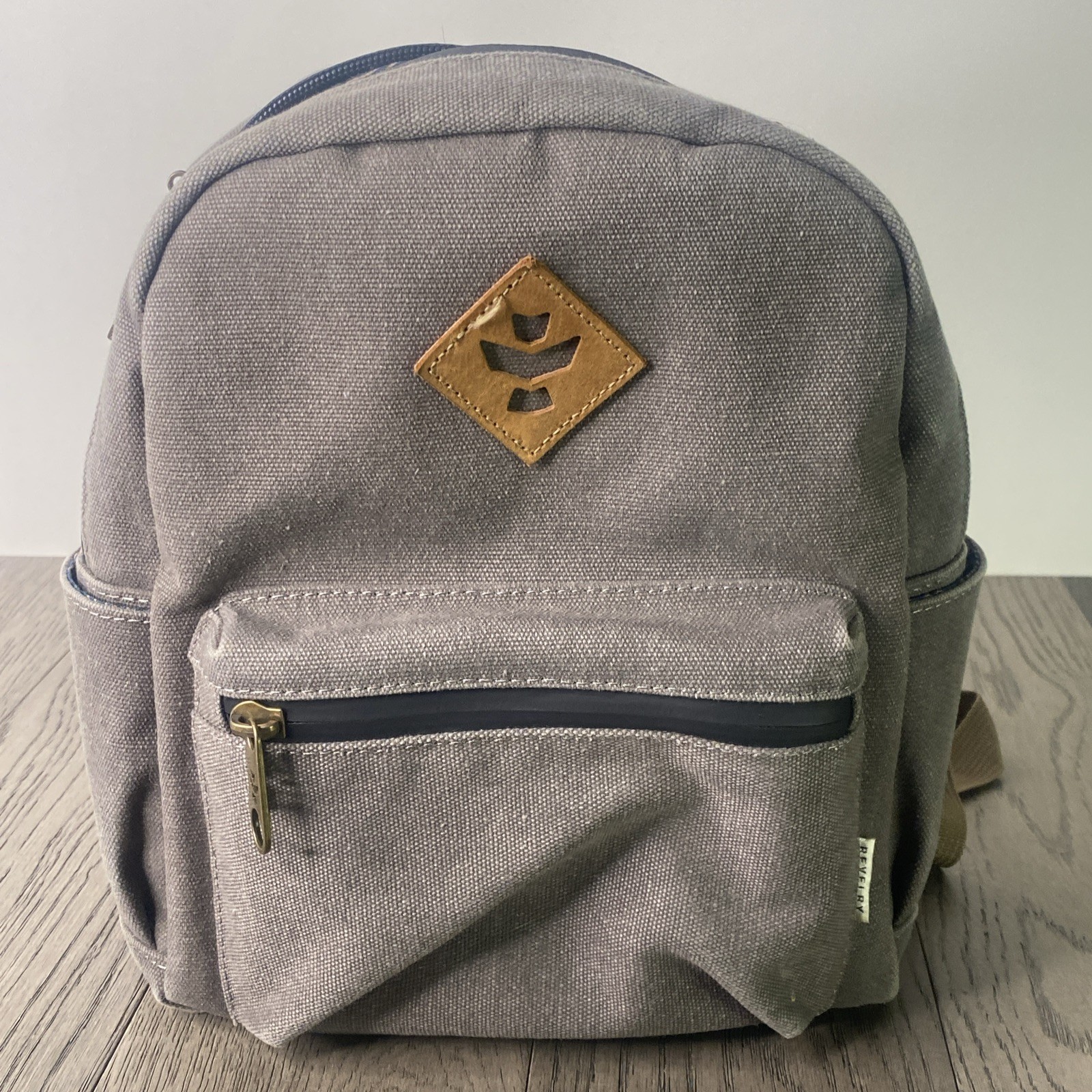 Revelry “The Shorty” Scent / Smell Proof & Water Resistant Mini Backpack Gray