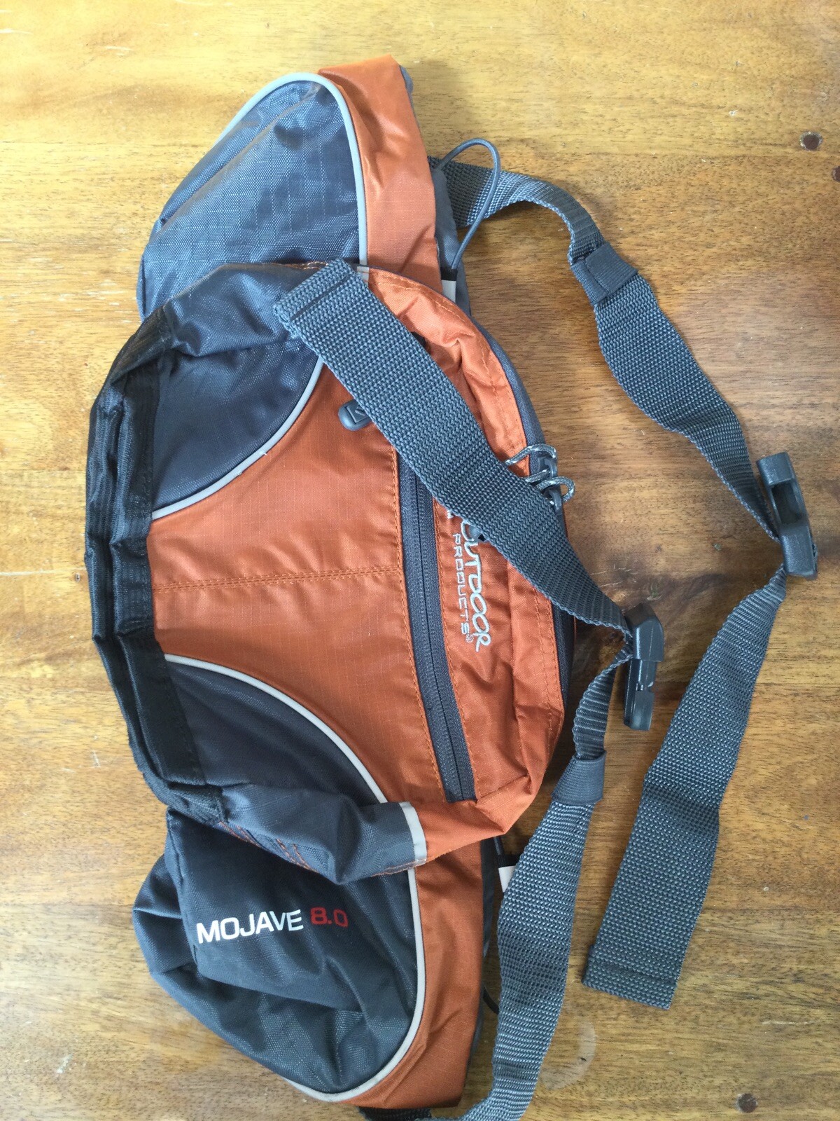 Outdoor Products H2O Mojave 8.0 Oarnge Gray Fanny Pack Waist Bag Bottles Hiking