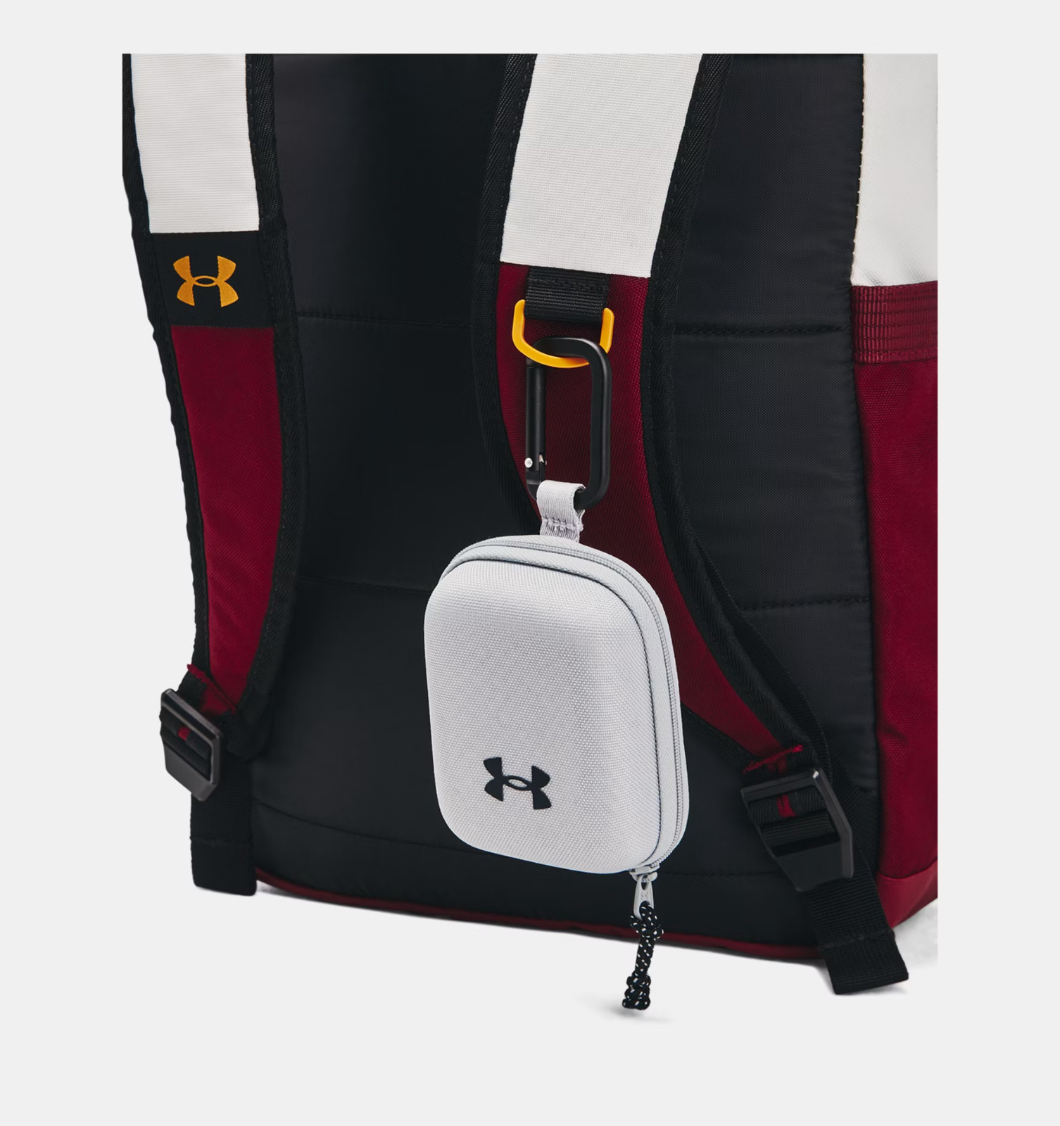 Under Armour Backpack Triumph Campus Red Black White Zipper Storm School UA New