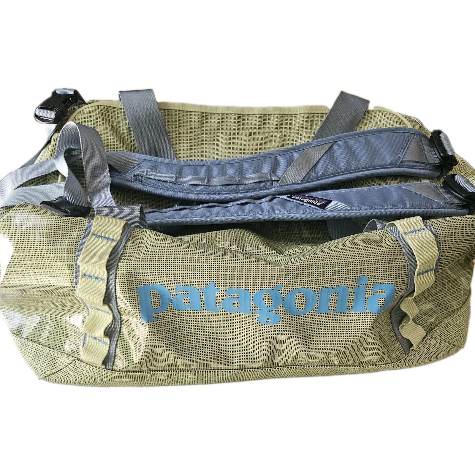 Patagonia Black Hole 40L Duffel Backpack Friend Green Chartreuse Teal Rare EUC