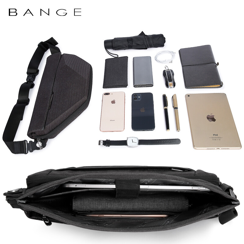 BANGE Casual Business Crossbody Shoulder Men Waterproof Travel Sling Chest Bag