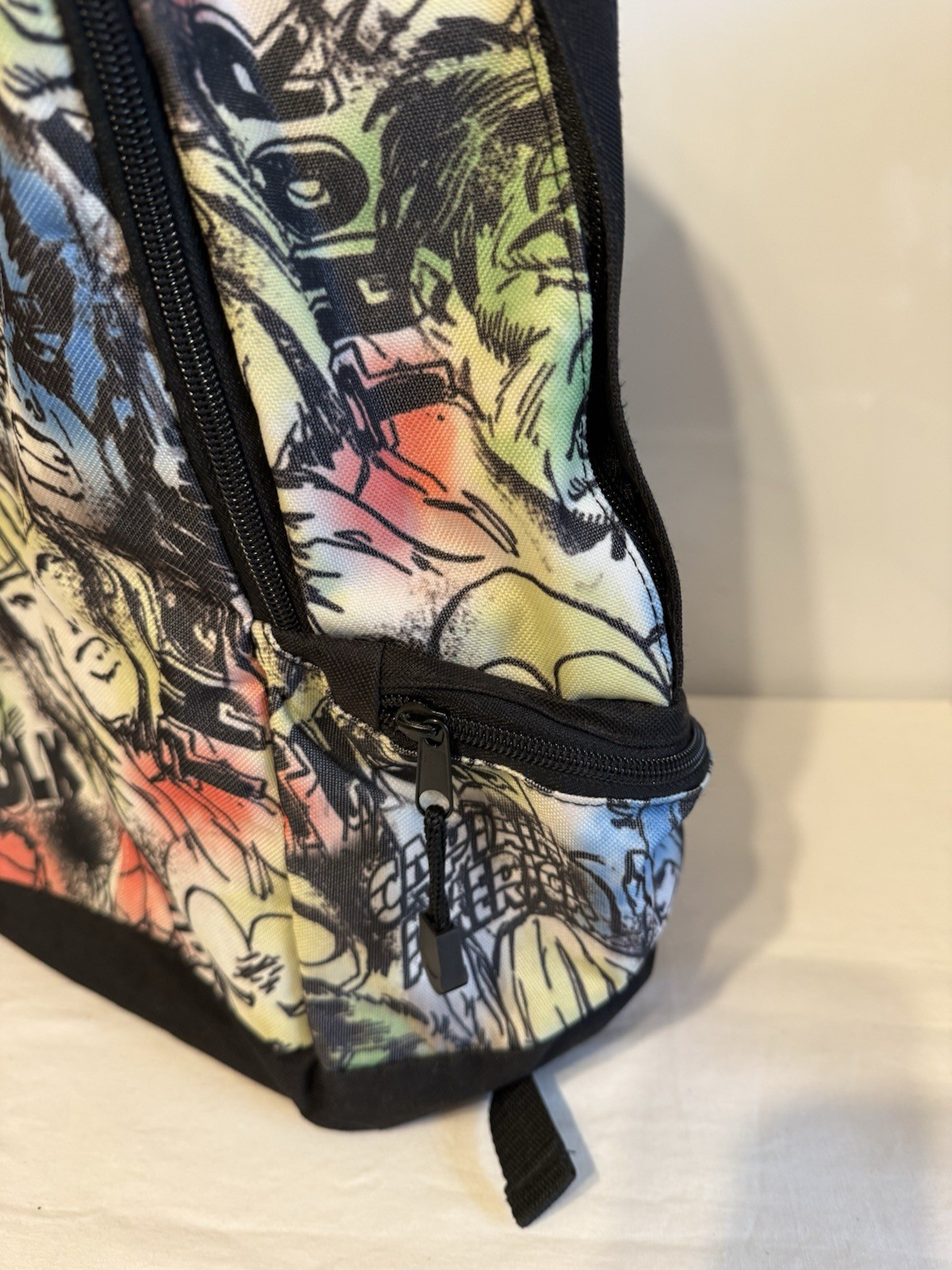 vintage Marvel Comics Backpack School Laptop Bag 2012 Ironman Hulk Spiderman