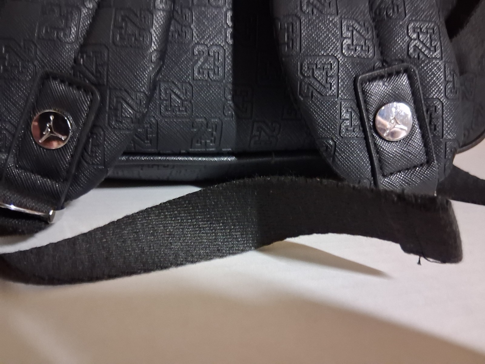 New Authentic Jordan Monogram Jumpman Backpack Black Leather