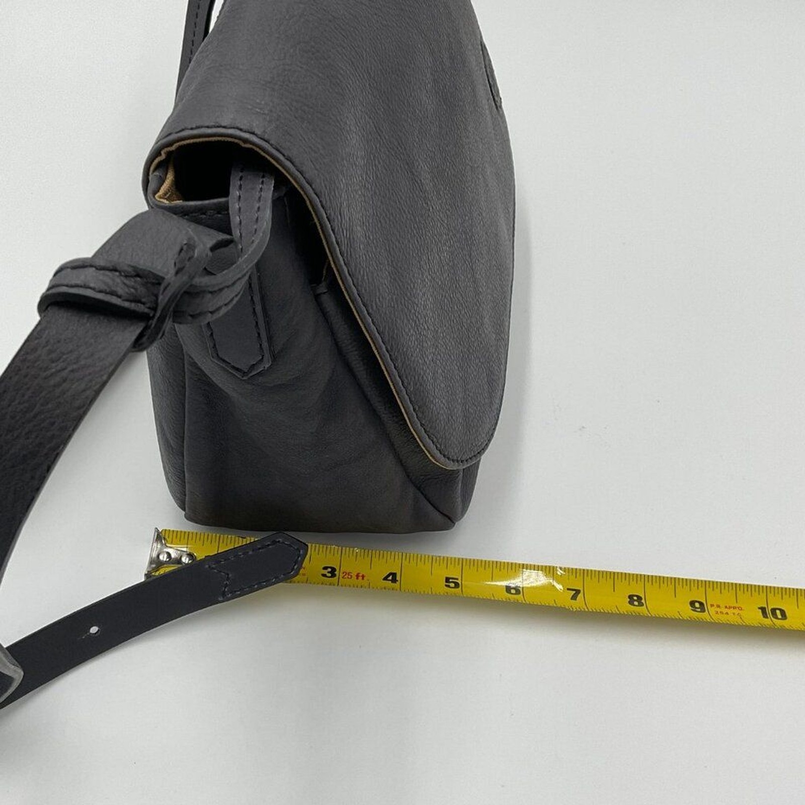 New Timberland Leather Messenger Saddle Bag Black Crossbody Adjustable Strap NWT