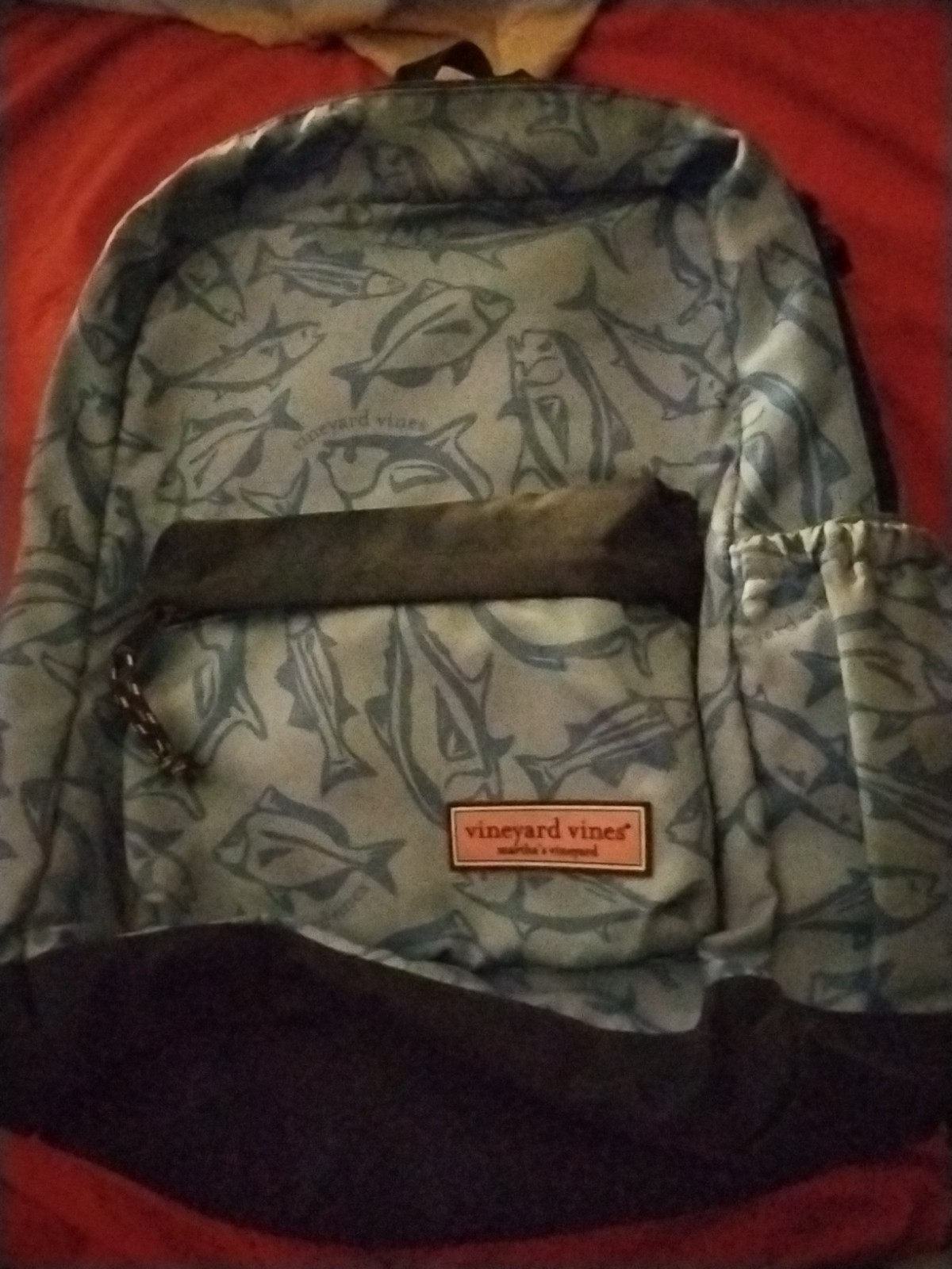 VINEYARD VINES BACKPACK FISH BLUE MARTHA’S VINEYARD VINTAGE