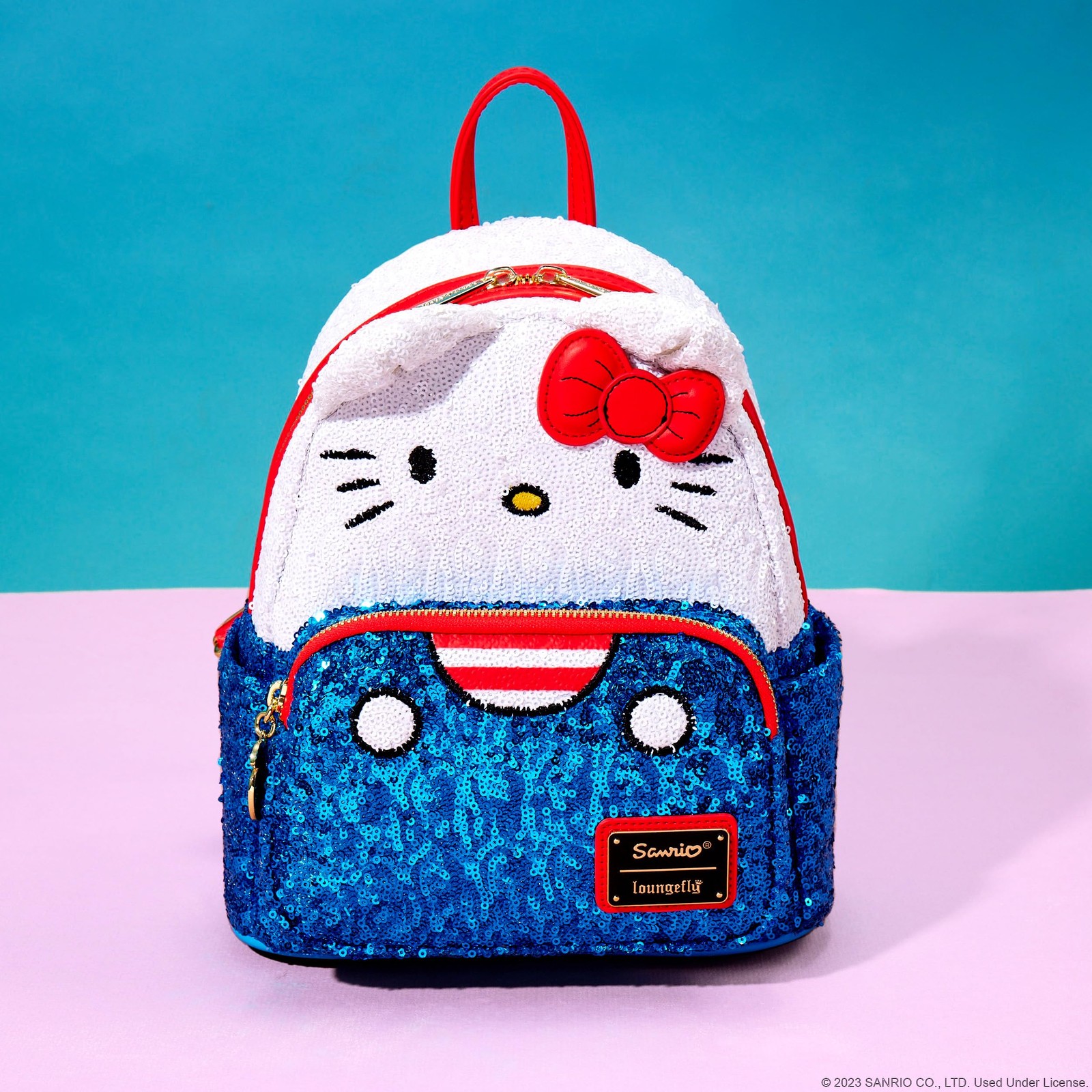 Sanrio Sequin Hello Kitty Mini Backpack: Sparkling Style with Iconic Cuteness!